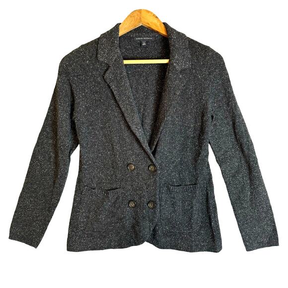 Banana Republic Cardigan Sweater Blazer Womens Silk Wool Academia Preppy Grandma - Picture 1 of 11